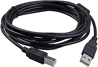 كابل طابعة eDatalife USB 2.0 5 متر ، كابل نقل البيانات من ذكر إلى ذكر ، متوافق مع الطابعات- DL - الطابعة