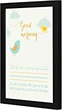 LOWHA good morning birds Wall art wooden frame Black color 23x33cm By LOWHA