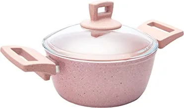 Granite Non-Stick Cookware Set 9Pcs,Pink,Bo1