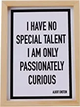 LOWHA I have no special talent Wall Art with Pan Wood framed Ready to hang for home, bed room, office living room Home decor hand made wooden color 23 x 33cm By LOWHA