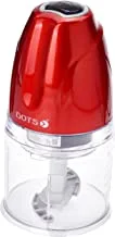 Dots Double Blades Electric Chopper, 300W, Red, Cp-085, Stainless Steel Material