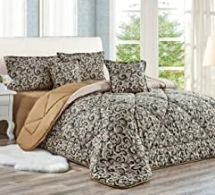 Medium Filling Comforter Set, King Size, 6 Pieces, By Sleep Night