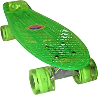 Lighted Skateboard, Al-2025 - Transparent Light Green