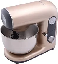 JANO 4L 800W Electric Stand Mixer 6 Speeds Control with Pulse, S/S Bowl, 3 Types Of Tools Beater, Balloon Whisk, Dough Hook, Removable S/S bowl, Gold E02214 2 Years warranty