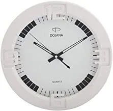 Dojana plastic wall clock dw277-white-white