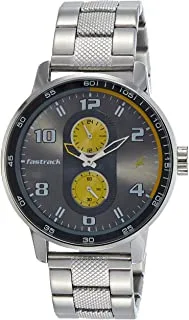 Fastrack Men's Quartz Watch with Analog Display and Stainless Steel Bracelet 3159SM02