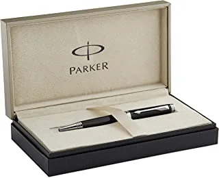 Parker Premier Ballpoint Pen Deep Black Lacquer With Silver-Plated Trim Gift Box 4612, S0887880