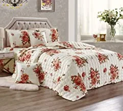 Compressed Comforter Set, 4 Pieces, Single Size, Floral, HXSX-006