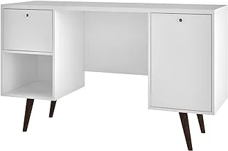 BRV MÓVEIS office table, White/Pinion Feet, BPP 70-129