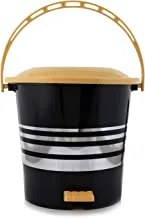 KUBER INDUSTRIES Plastic Dustbin Garbage Bin with Handle, 5 litres (Yellow) - CTKTC43041