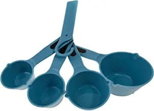 Raj-Tmsp03-Blue, Plastic Measuring Cup 4 Pcs Set, Blue