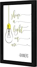 Lowha Lwhpwvp4B-490 Shine A Light On Me Wall Art Wooden Frame Black Color 23X33Cm By Lowha