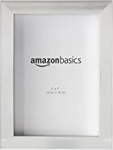 Amazon Basics Rectangular Photo Picture Frame, 12.7 CM x 17.78 CM, Pack of 2, Nickel