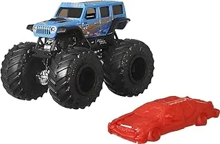 Hot Wheels Monster Trucks Selection of 1:64 Scale Collectible Die-Cast Metal Toy Trucks, Gift for Kids Ages 3 Years Old & Up FYJ44