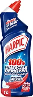 Harpic Original Toilet Cleaner, 100% Limescale Remover, 1L
