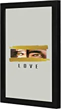 LOWHA love eyes Wall art wooden frame Black color 23x33cm By LOWHA