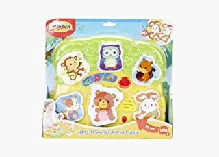 Winfun Lights And Sounds Animal Puzzle