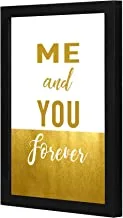 LOWHA LWHPWVP4B-397 Me and you forever Wall art wooden frame Black color 23x33cm By LOWHA