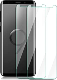 واقي شاشة ELTD Samsung Galaxy S9 ، صلابة 9H HD شفاف سهل التركيب وخالي من الفقاعات ، واقي شاشة زجاجي مقوى مصمم لهاتف Samsung Galaxy S9 الذكي