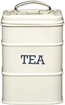 KITCHENCRAFT LNTEACRE Living Nostalgia Tea Canister, 11x17cm, Cream, Tagged