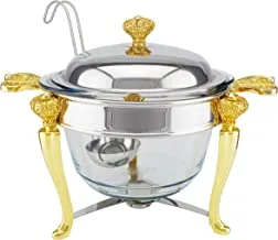 Spring KC610G Stainless Steel Soup Warmer 4 Liter - 5 Pieces, Gold