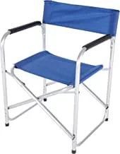 كرسي قماشي قابل للطي للرحلات والتخييم بتصميم عصري وبسيط - أحمر / أزرق