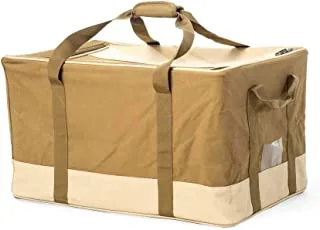 Al Rimaya Picnic Bag Canvas + Steel (Beige) 52 X 41 X 29 Cm