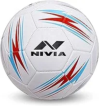 NIVIA BLAZE MACHINE STITCHED FOOTBALL SIZE - 5 RED/BLUE