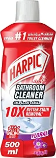 Harpic Bathroom Cleaner, Floral Fragrance for 10X Better Stain Removal, 500ml