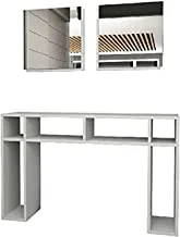 Homemania Console Table, Wood, White, M.K.12591.2, Size: 75 Cm*120 Cm*30 Cm