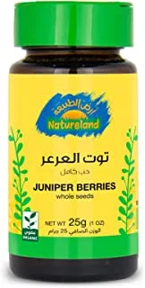 Natureland Juniper Berries Whole Seeds, 25 G, Yellow