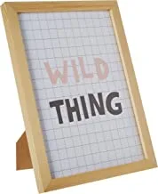 LOWHA Wild thing Wall Art with Pan Wood framed Ready to hang for home, bed room, office living room Home decor hand made wooden color 23 x 33cm By LOWHA