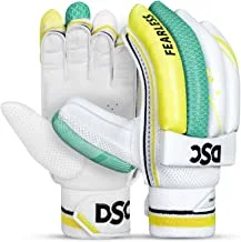 DSC Condor Atmos Cricket Batting Gloves, Youth-Left (White-Red)