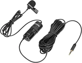 Boya By-M1 Pro Universal Lavalier Microphone, Black