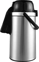 Delcasa 3.0L Airpot Glass Vacuum Flask 1X6, Silver