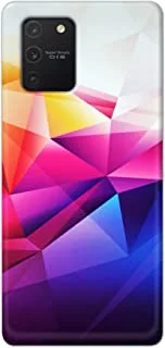 Jim Orton matte finish designer shell case cover for Samsung Galaxy S10 LIte-Digital Pattern Pink White Blue
