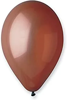 Gemar Standard Latex Balloon 100-Pieces, 12-inch Size, Brown