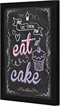 LOWHA LWHPWVP4B-481 let them eat cake Wall art wooden frame Black color 23x33cm By LOWHA