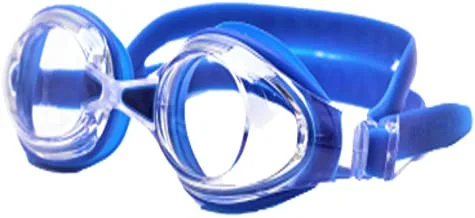 نظارة سباحة هيرموز للبالغين مضادة للضباب للسباحة ، أزرق ، H-GA2335-BL