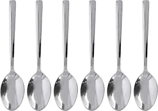 Royalford RF10068 6Pc Ss Table Spoon - Mirror Polished| Ergonomic Handle | Stainless Steel Material | PeRFect For Home, Hotel, Restaurant & More