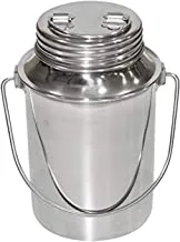 Raj Screw Lid Storage Container, 5.5 Liter, Silver, SB05.5, Oil Container, Milk Container, Food Storage, Cereals, Pulses, Spices & Flour Storage