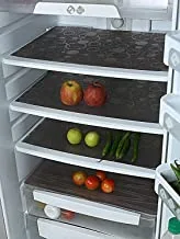 Kuber Industries Refrigerator Mat|Multipurpose Mats|Drawer, Cabinet Mats|Water Proof Anti-Slip Mat|Pack of 6 (Brown)