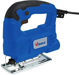 VTOOLS 400 Watt Jig Saw With Single Speed,Bivel Cutting(45 Degrees), and Jig Saw Blade,Blue,VT1105