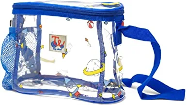 Tiny Wheel Space lunch bag, blue, M