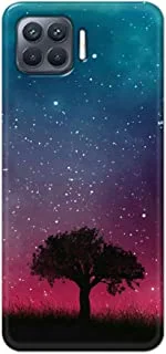 Jim Orton matte finish designer shell case cover for Oppo F17 Pro/A93-Tree Starrynight Blue Pink