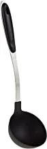 Royalford Nylon Soup Ladle With Gripped Stainless Steel Handle Black Color.