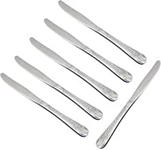 Soleter Stainless Steel Knives Heavy Duty | Knife for Chefs Great For Weddings Dinners Parties Homes Kitchens Flatware Cultery set with Mirror Polish | Pack of 6