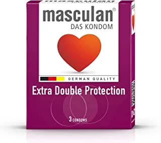 MASCULAN CONDOM-DOUBLE PROTECTION-3 PCS