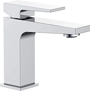 Hesanit Infinity Single Lever Basin Mixer, Bathroom Sink Faucet With Pop Up Waste - Chrome 8001C
