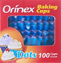 Orinex Baking Cups Dots , Multi Color - 41 Mm